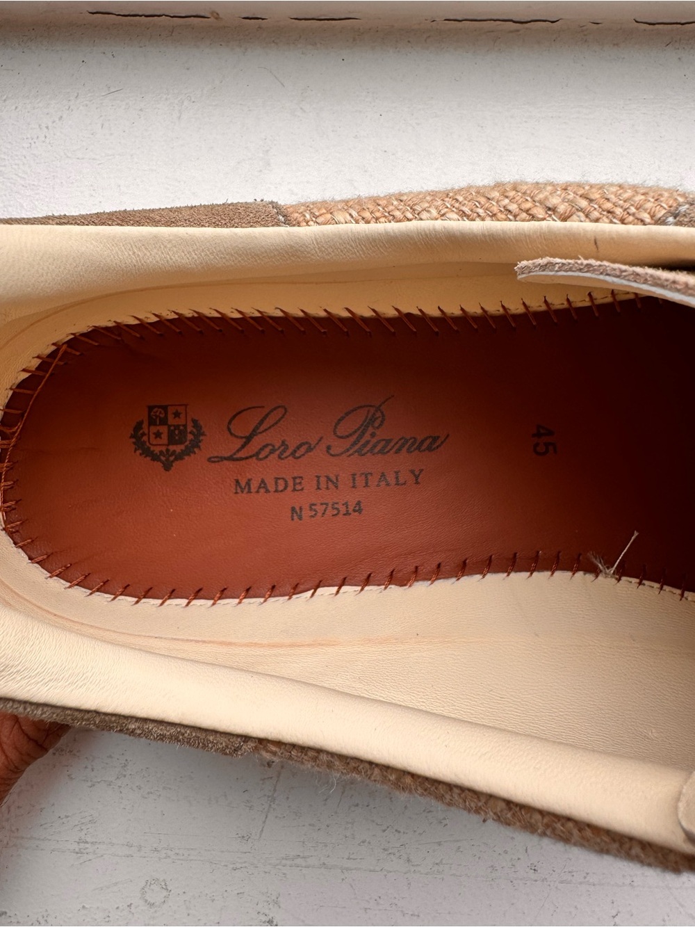 Loro Piana Taupe Suede Men's Athletic Sneakers - Picture 7 of 7